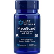 Life Extension MacuGuard® Ocular Support with Saffron , 60 softgels